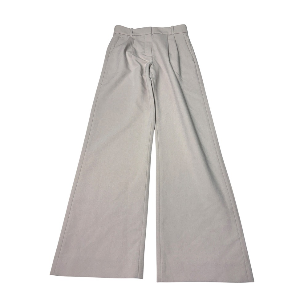 Abercrombie & Fitch Sloane Tailored Wide Leg Pants Greige Womens‎ 24/00L W28 L32